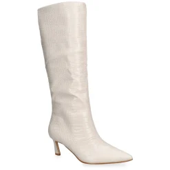 Lavan Croc Leather Knee-High Boots Women Boots