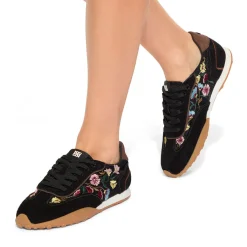 Best Lavender Embroidered Trainers Women Trainers