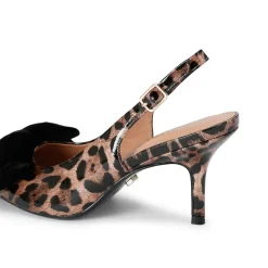 Sale Lavish Leopard Bow Pumps Women Heels