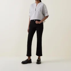 Discount Le Crop Mini Boot Mid-Rise Jeans Women Denim