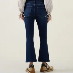 New Le Crop Mini Boot Mid-Rise Jeans Women Denim