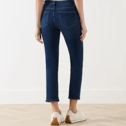 Discount Le High High-Rise Straight Leg Jeans Women Denim