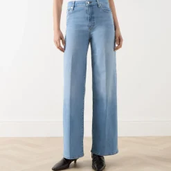 New Le Slim Palazzo Wide Leg Jeans Women Denim