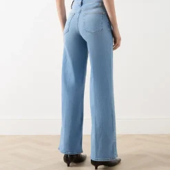New Le Slim Palazzo Wide Leg Jeans Women Denim
