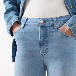 New Le Slim Palazzo Wide Leg Jeans Women Denim