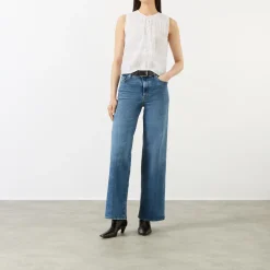 Online Le Slim Palazzo Wide-Leg Jeans Women Denim