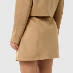 Leah Faux Suede Mini Skirt Women Skirts