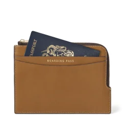 Clearance Leather Zipped Travel Wallet Women Wallets