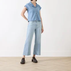 Best Leenah Ankle Wide Leg Jeans Women Denim