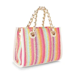 Outlet Leila Raffia Mini Tote Bag Women Tote Bags