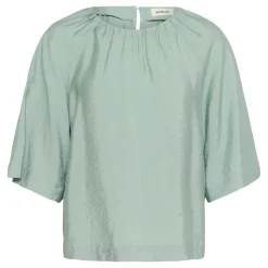 Clearance Leodora Solid Blouse Women Tops