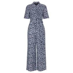 Online Leopard Belted Jumpsuit Women Jumpsuits