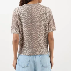 Clearance Leopard Graphic Logo Sweater Women Sweaters & Cardigans