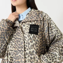 Best Leopard Logo Jacket Women Coats & Jackets