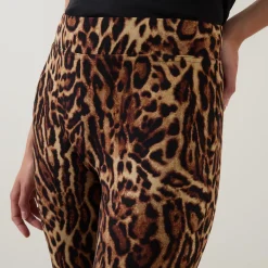 Online Leopard Print Slim Leg Trousers Women Trousers & Shorts