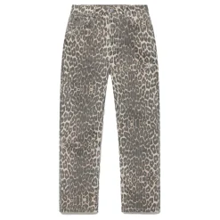 Online Leopard Slim-Leg Jeans Women Denim