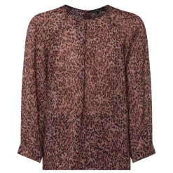 Discount Leopard Tunic Blouse Women Tops