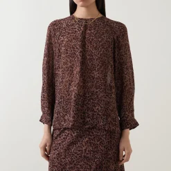 Discount Leopard Tunic Blouse Women Tops