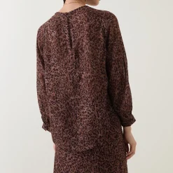 Discount Leopard Tunic Blouse Women Tops
