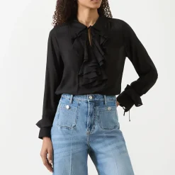 Lesienna Ruffle Blouse Women Tops