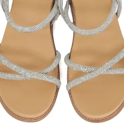 Best Levia Diamanté Crossover Sandals Women Sandals