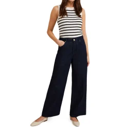 Hot Liana High-Rise Wide-Leg Jeans Women Denim