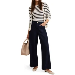 Hot Liana High-Rise Wide-Leg Jeans Women Denim