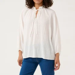Clearance Lianna Tie Blouse Women Tops