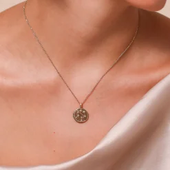 Outlet Libra Zodiac Pendant 18k Gold-Plated Necklace Women Necklaces