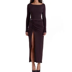 Clearance Lilas Knit Wrap Skirt Women Skirts