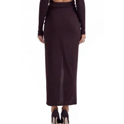 Clearance Lilas Knit Wrap Skirt Women Skirts