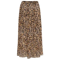 Lilje Leopard Pleated Skirt Women Skirts