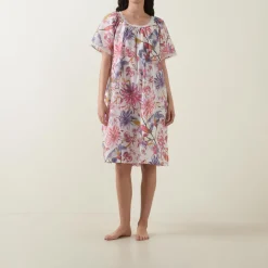 Outlet Lily Floral Night Dress Women Sleepwear