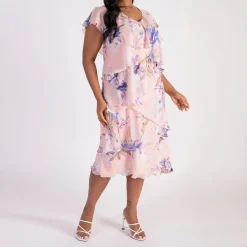 Outlet Lily Tiered Chiffon Dress Women Dresses