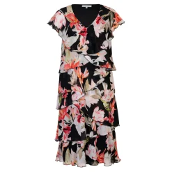 Sale Lily Tiered Chiffon Dress Women Dresses