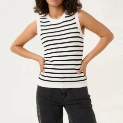 Clearance Lilybeth Stripped Knitted Vest Women Sweaters & Cardigans