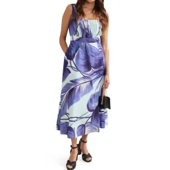 Best Linda Floral Pockets Dress Women Dresses