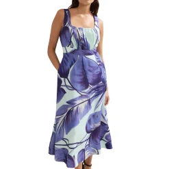 Best Linda Floral Pockets Dress Women Dresses