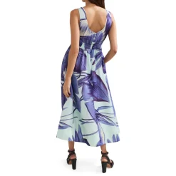 Best Linda Floral Pockets Dress Women Dresses