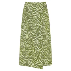 Sale Linear Leaf Wrap Skirt Women Skirts