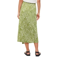 Sale Linear Leaf Wrap Skirt Women Skirts