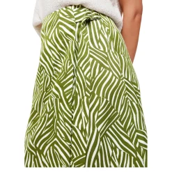 Sale Linear Leaf Wrap Skirt Women Skirts