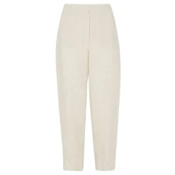 Sale Linen Barrel Leg Trousers Women Trousers & Shorts