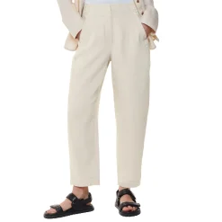 Sale Linen Barrel Leg Trousers Women Trousers & Shorts