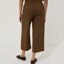 Sale Linen Cropped Trousers Women Trousers & Shorts
