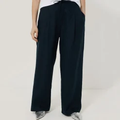 Discount Linen Drawstring Trousers Women Trousers & Shorts