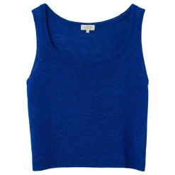 New Linen Knitted Tank Top Women Tops