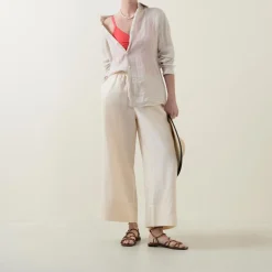Hot Linen Palazzo Trousers Women Trousers & Shorts
