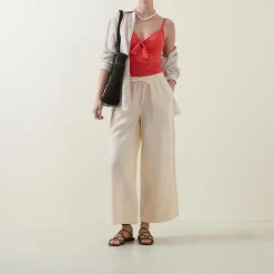 Hot Linen Palazzo Trousers Women Trousers & Shorts
