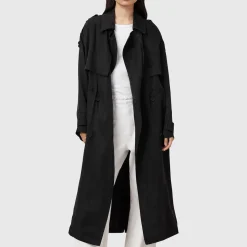 Best Linnie Double-Breasted Trench Coat Women Coats & Jackets